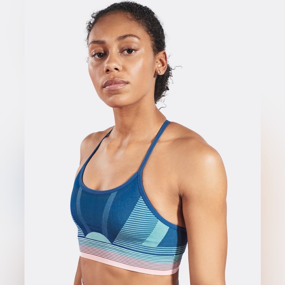 LNDR solar sailor blue sports bra S/M